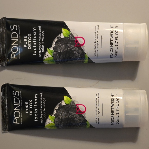 (J20) Pond's Pure Detox Facial Cleanser - 1.7 fl oz x2 Tubes - Picture 1 of 2